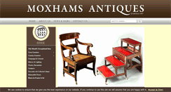 Desktop Screenshot of moxhams-antiques.co.uk